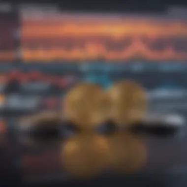 Cryptocurrency Trading Overview Visual depiction of cryptocurrencies in digital trading
