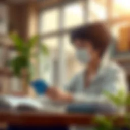 Student studying financial literacy