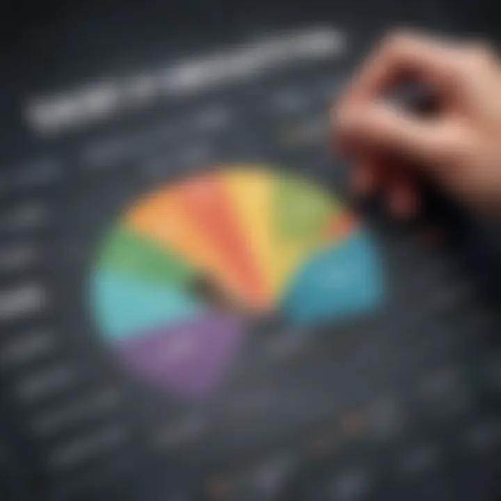 Chart displaying components of debt calculation