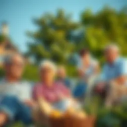Illustration depicting diverse retirement lifestyles