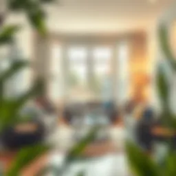 Stylish living room setup with essential furniture