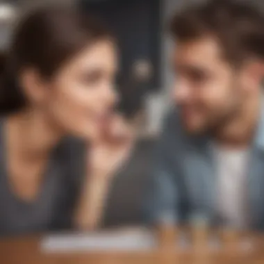 Couples Discussing Financial Goals Couples discussing financial goals together