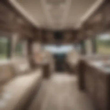 Luxurious RV interior with modern amenities