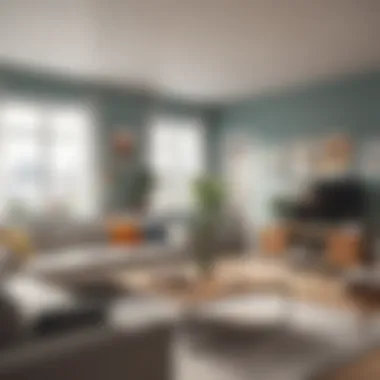 Modern Living Space Transformation A well-renovated living room showcasing modern design.