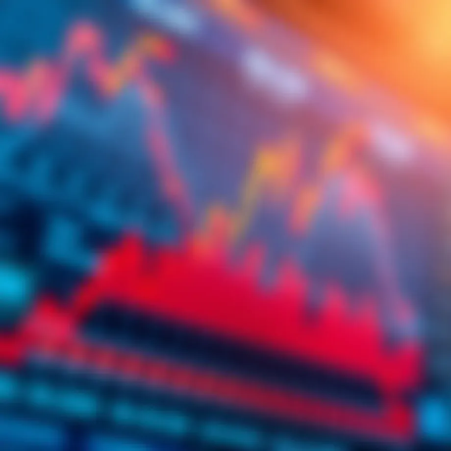 Chart illustrating stock market trends during the crash