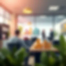 Conceptual illustration of profit sharing in a business environment