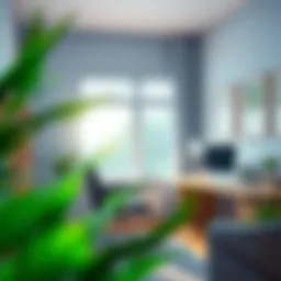 A serene home office space representing self-employment.