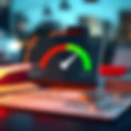 Conceptual representation of credit score decline due to charge-offs