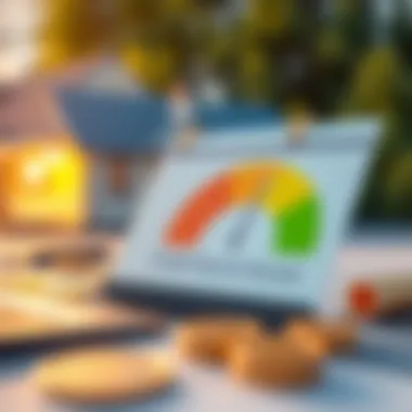 Impact of Credit Score Illustration depicting credit score impact on mortgage approval