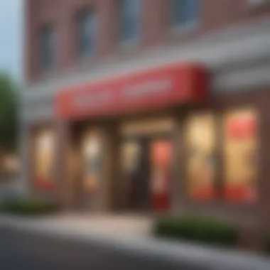 Wells Fargo Bank Branch A modern bank branch exterior with Wells Fargo signage